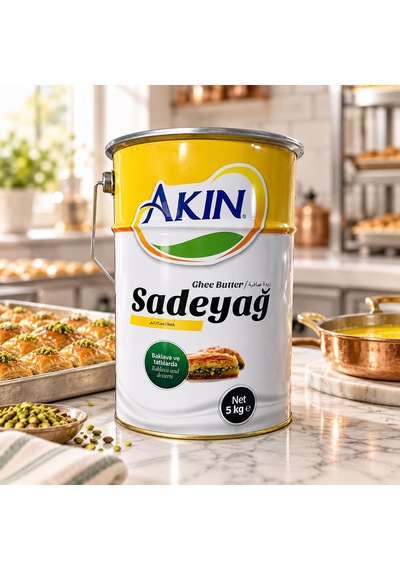 Akın İnek Sade Yağ 5 Kg Baklava, Pastacılık Ve Profesyonel Mutfak Yağı