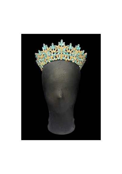 Golden Night Crown-gelin,kına,nişan,söz,after,bride,party Taç Açık Mavi - 889679471 Açık Mavi