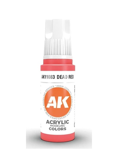 Ak Interactive 11083, 17 Ml. 3gen Dead Red Maket Boyası Standart