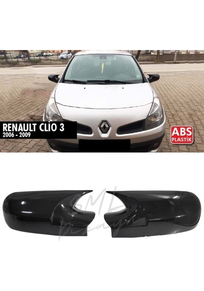 Renault Clio 3 2006-2009 Batman-Yarasa Ayna Kapağı (Plastik)