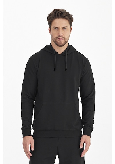 Monox Erkek Kapüşonlu Mevsimlik Sweatshirt 001 Siyah