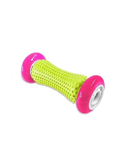 Dikenli Ayak Masaj Roller, Masaj Rulosu 17 Cm Pembe Karışık