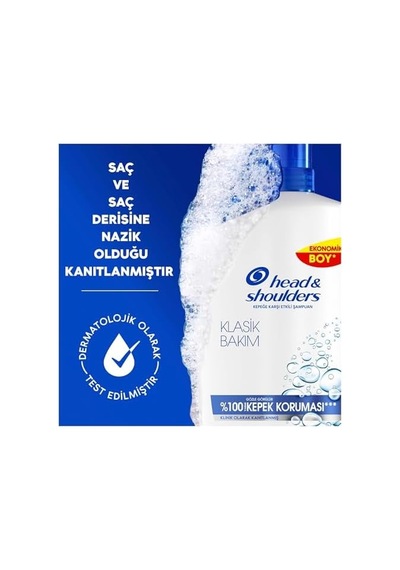 & Shoulders Klasik Bakım Kepeğe Karşı Etkili Şampuan 800ml 34327193