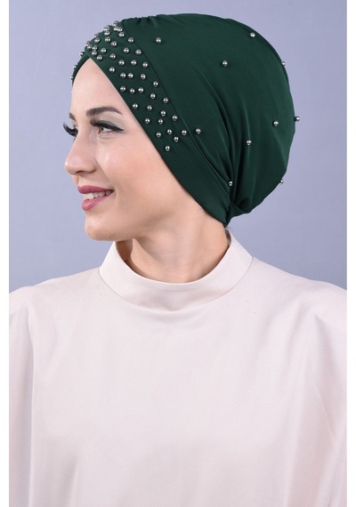 Melodi Scarf Kadın Tesettür İncili Taşlı Havuz Dış Bone Zümrüt Yeşili Zümrüt Yeşili Melodi Scarf Kadın Tesettür İncili Taşlı Havuz Dış Bone Zümrüt Yeşili Zümrüt Yeşili