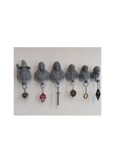 Lord Of The Rings Anahtarlık Askı Figür 6 Li Set Gandalf Gimli Legolas Aragorn Frodo Gollum