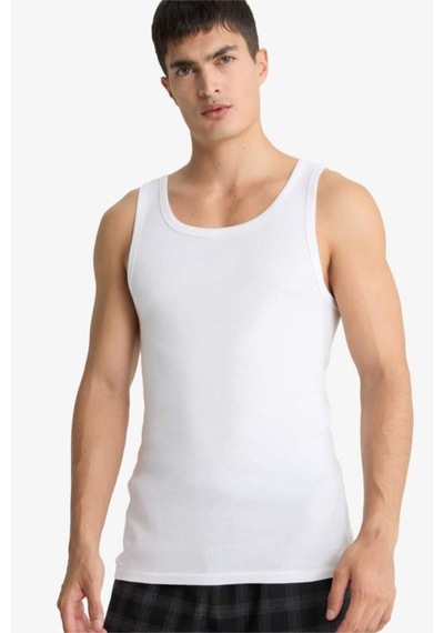 Defacto Slim Fit Dar Kesim Ribana 2li Atlet Y9056az25wnwt34 Beyaz