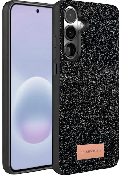 Samsung Uyumlu Galaxy A37 5g Bright Simli Kapak Siyah