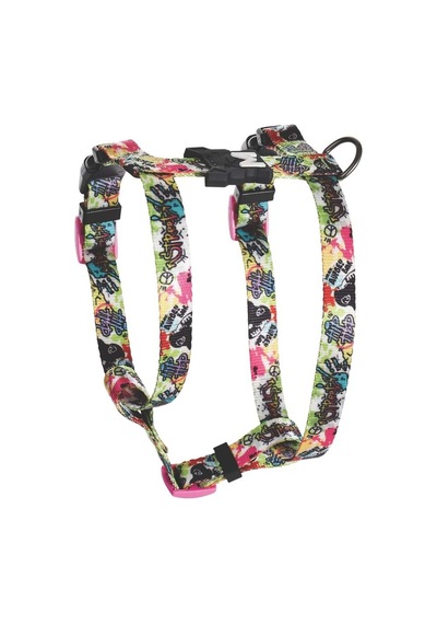 M-pets Urban Style Graffıtı Active Köpek Göğüs Tasması L Çok Renkli