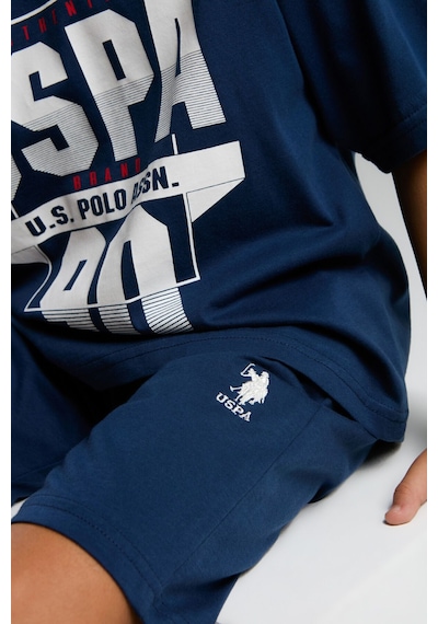 U.s. Polo Assn. Erkek Çocuk Mavi Bermuda Takım Us2024 Mavi