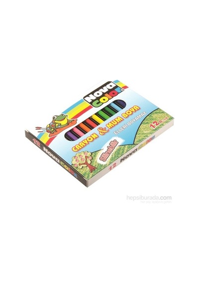 Nova Color Nc-1112 Silinebilir Mum Pastel Boya 12 Renk Çok Renkli