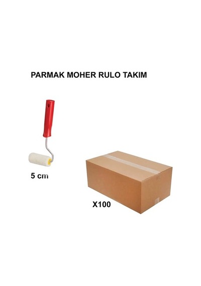 Parmak Moher Rulo Takım 5 Cm Boyutunda 100 Adet