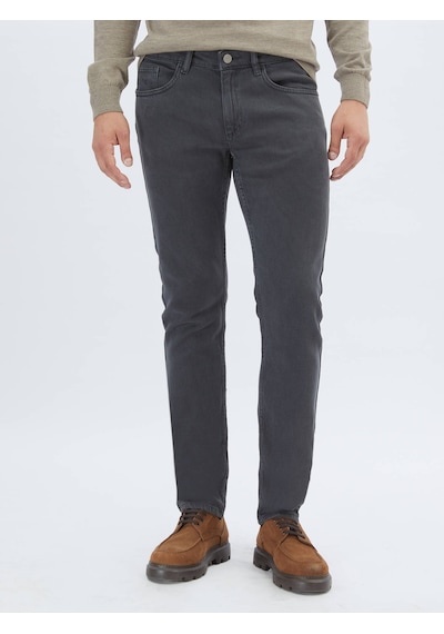 Kip Antrasit Dokuma Slim Fit Casual Pamuk Karışımlı Pantolon Antrasit