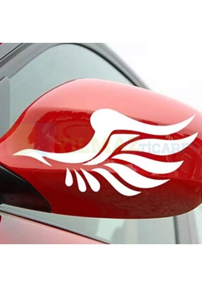 Melek Kanat Yan Ayna Bagaj Oto Sticker Araba Yapıştırma 1 Çift