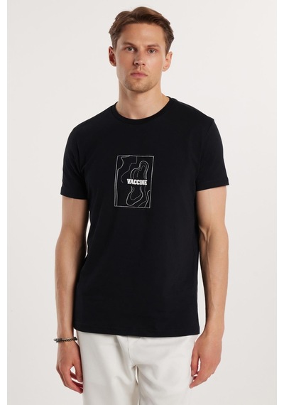 Tudors Erkek Slim Fit Dar Kesim %100 Pamuk Yumuşak Dokulu Baskılı Siyah Bisiklet Yaka Tişört-33133 Siyah Tudors Erkek Slim Fit Dar Kesim %100 Pamuk Yumuşak Dokulu Baskılı Siyah Bisiklet Yaka Tişört-33133 Siyah