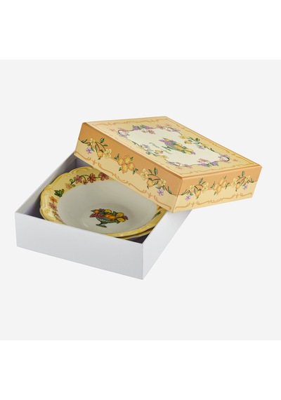 Sarı Porselen Çukur Tabak 21,5 Cm