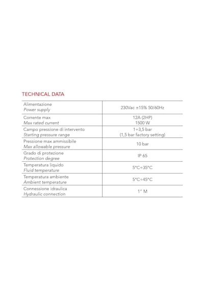 Italtecnica Brio Tank - 0,4 Litre Tanklı 2 Hp Oto. Basınç Kontrol Cihazı - İtalyan