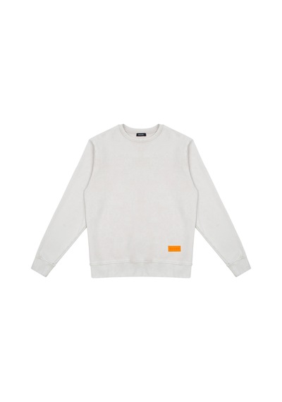 Beord Taş %100 Pamuk Bisiklet Yaka Sweatshirt Bss1-138