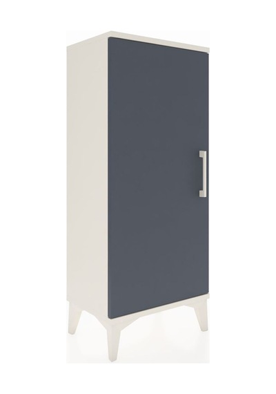 Arges Komodin 2 Raflı Tek Kapaklı 44x30x106 Aytaşı-antrasit Aytaşı