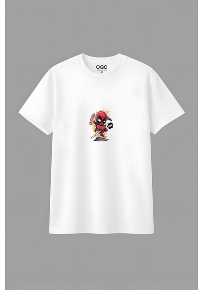 Ogc Deadpool Unısex T-shırt Beyaz