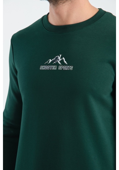 Shooter Sportwear Ribey Tekstil İth.ihr.san.tic.ltd.şti Erkek Üç İplik Sweatshirt Şardonsuz Pamuklu Regular Fit Bisiklet Yaka Spor Sweat Koyu Yeşil Shooter Sportwear Ribey Tekstil İth.ihr.san.tic.ltd.şti Erkek Üç İplik Sweatshirt Şardonsuz Pamuklu Regular Fit Bisiklet Yaka Spor Sweat Koyu Yeşil