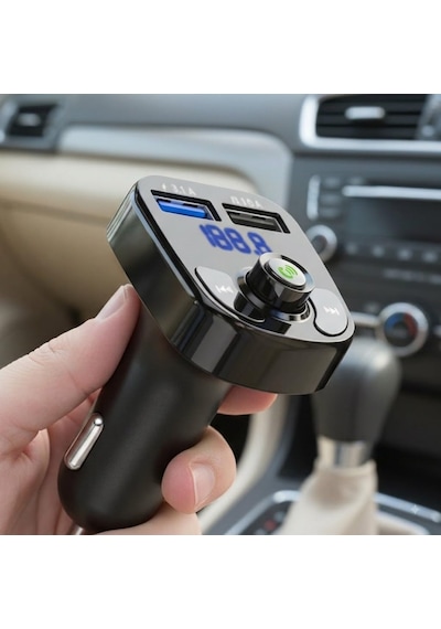 X8 20w Hızlı Şarj Bluetooth Fm Transmitter Çakmaklık Girişli