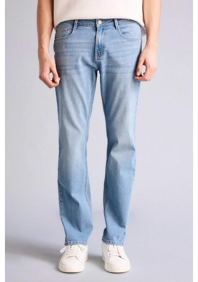 Defacto Sergio Regular Fıt Normal Bel Boru Paça Düz Paça Jean Pantolon E2734AX25SP Mavi