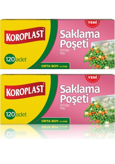 Koroplast Saklama Poşeti Orta Boy 24 X 38 Cm 120 Li X 2 Paket