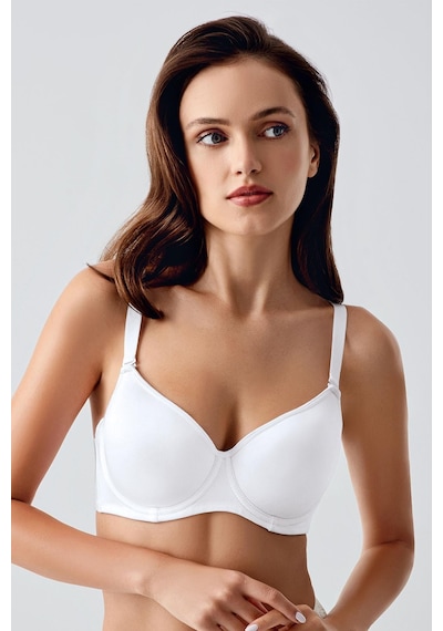 New Bra Kadın B Kap Desteksiz Sütyen Beyaz 7900 Beyaz