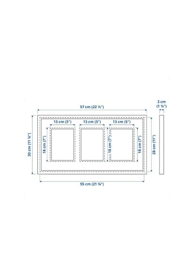 Ikea Rödalm Derinlik Efektli Fotoğraf Çerçevesi 30 X 45 Cm Siyah