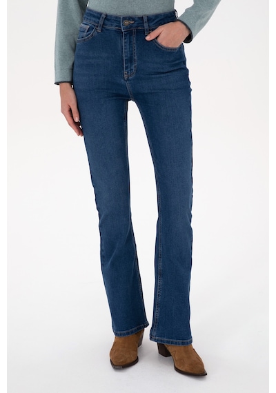 U.S. Polo Assn. Kadın Mavi Slim Flare Fit Jean Pantolon 50316550-DN0022 U.S. Polo Assn. Kadın Mavi Slim Flare Fit Jean Pantolon 50316550-DN0022