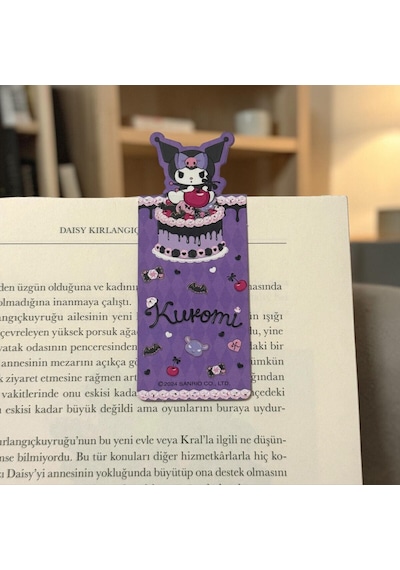 Bakgelal Sanrio Lisanslı Kuromi 3 Lü Manyetik Kitap Ayracı Seti Pasta Temalı Sevimli Ayraç - 9060208179343