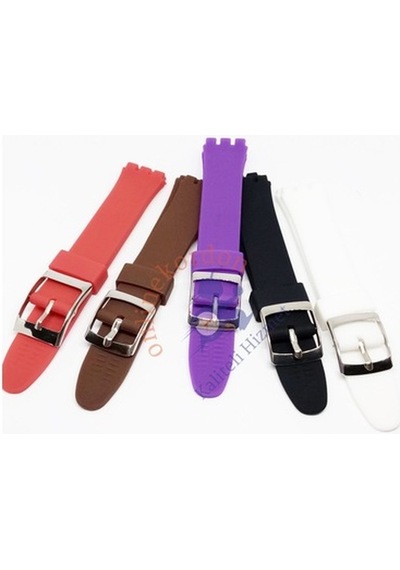 Swatch Uyumlu 17Mm Silikon Saat Kordonu