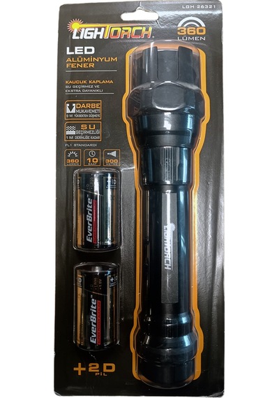 Lightorch Lt26321 Led Li El Feneri Siyah