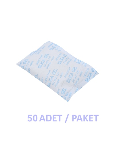 Silika Jel Nem Alıcı 100 G - Rutubet Önleyici – 50 Adet Paket