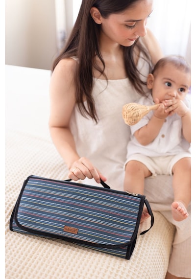 Bebek Alt Açma Bakım Çantası Organizerli Anne Bebek Yenidoğan Değiştirme Minderi Bb-503