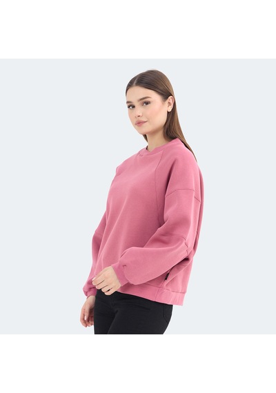 Slazenger VIA Kadın Oversıze Gül Sweatshirt