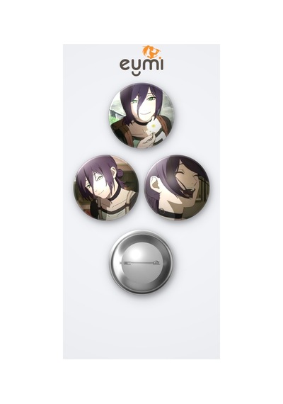 Chainsaw Man Reze 3'lü Metal Rozet Seti 58mm İğneli Buton Çanta Yaka Rozeti Çok Renkli