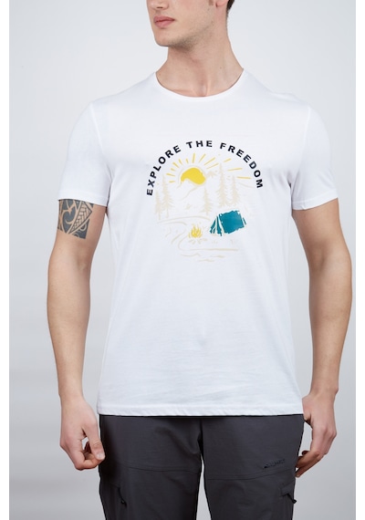 Alpinist Vide Erkek T-Shirt Beyaz