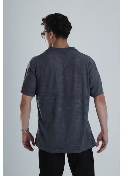 Cocopelli Erkek Antrasit T-shirt Dokuma Kumaş Coc1155 Antrasit