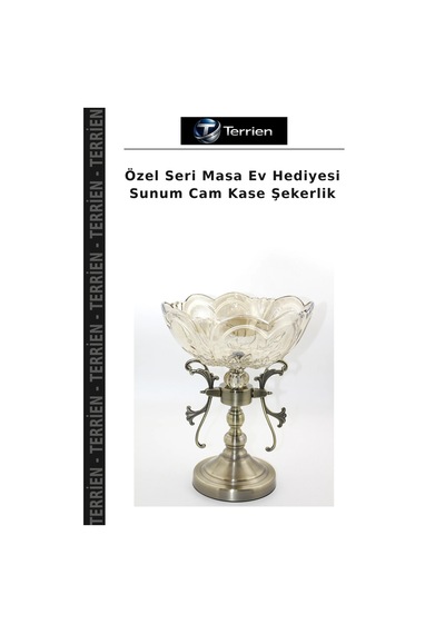 Özel Seri Masa Ev Hediyesi Sunum Cam Kase Şekerlik Çok Renkli