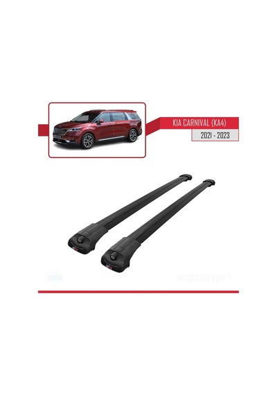 Kia Carnival Ka4 2021-2023 Arası İle Uyumlu Ace-1 Ara Atkı Tavan Barı Siyah