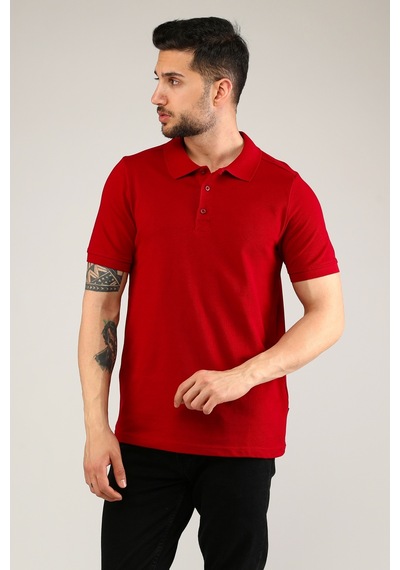 Uniprom Polo Yaka Tişört %100 Pamuk Bordo Erkek Bordo