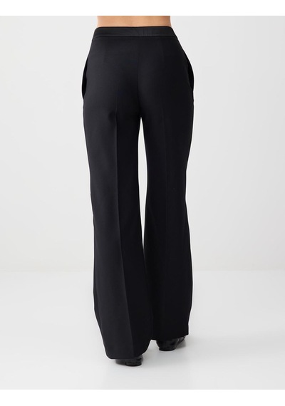 Jimmy Key Jimmy Key Siyah Normal Bel Normal Paça Uzun Dokuma Pantolon 6sw185601900