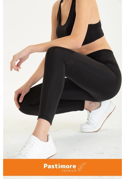 Enenstyle Fashıon Boutıque Yeni Sezon Kadın Cepli Konfor Modeli Tayt Yüksek Bel Toparlayıcı Korse Push Up Özelllikli Tayt Siyah SiYAH