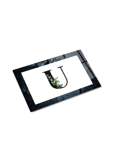 Decorita Cam Kesme Tahtası - Cam Kesme Tablası Harfli Tasarım U 20 x 30