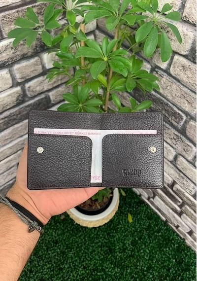 Guard Kahverengi Patlı Tasarım Hakiki Deri Kartlık Erkek / Kadın P5239 Kahverengi