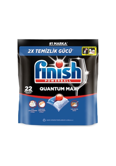 Finish Quantum Max Bulaşık Makinesi Tableti 22'li 228.8 G 3 Adet