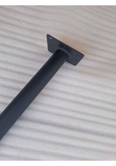 1 Adet-45cm Metal Konik Ayak-sehpa Ayağı-siyah Renk Boyalı