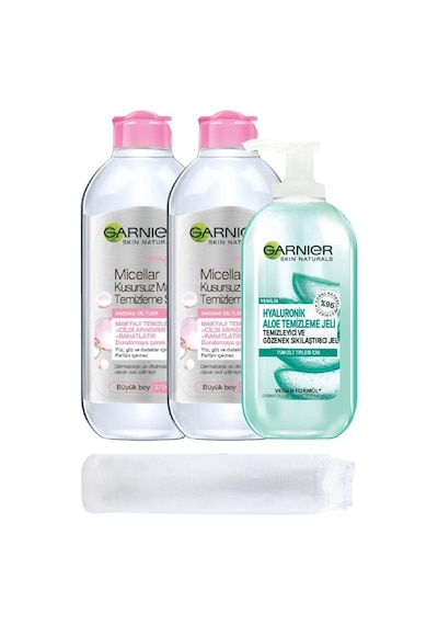 Garnier Kusursuz Makyaj Temizleme Suyu Temizleme Jeli Bakım Seti