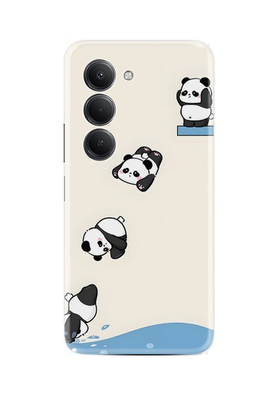 Xiaomi Redmi 15 Kılıf Limited Resimli Suya Düşen Panda 230